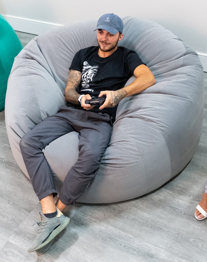 Jumbo Beanbag — 54" diameter, Round with a flat top